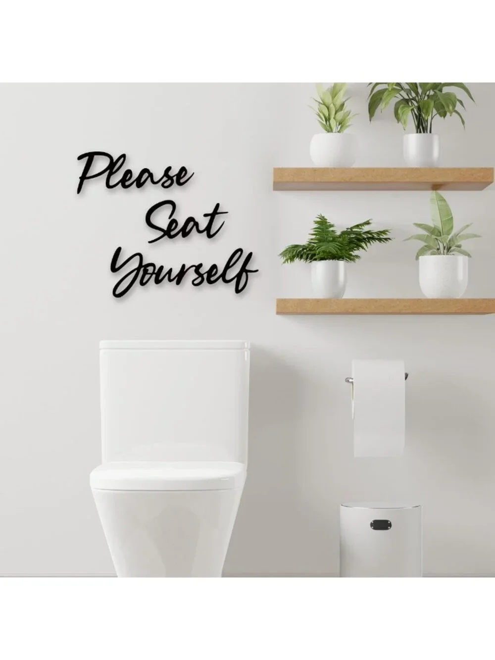 Rustic Metal Wall Sign for Bathroom & Living Room | Farmhouse Decor, Wall Art